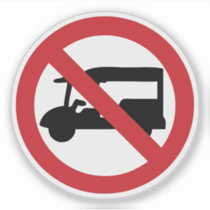 Sticker AUCUN ⚠ thaïlandais de panneau routier de ⚠ d