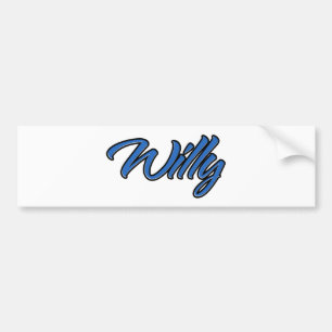 Sticker Aufkleber bleu Nom sauvage Autoaufkleber