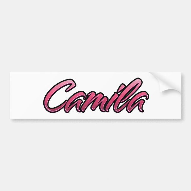 Sticker Aufkleber rose pâle Camila (Devant)