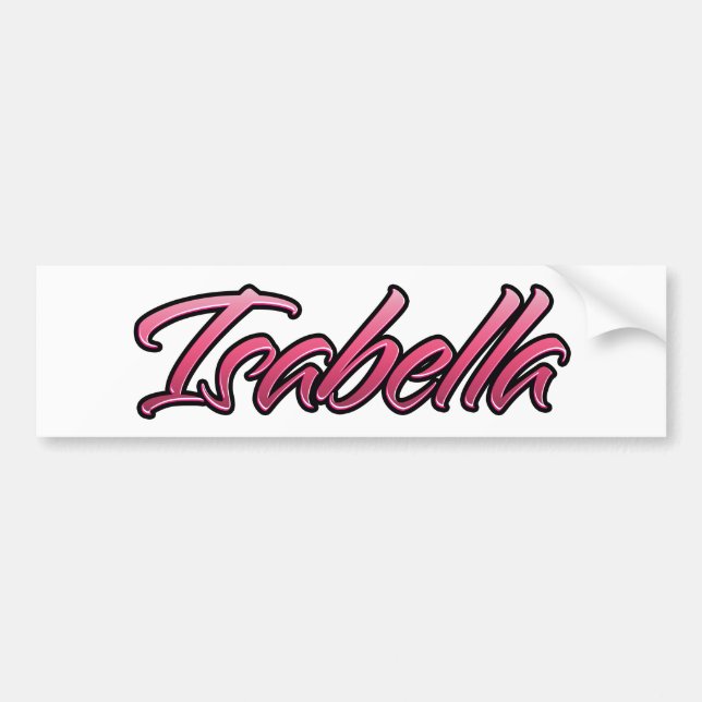 Sticker Aufkleber rose pâle Isabella (Devant)