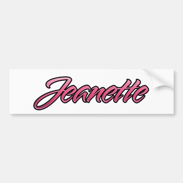 Sticker Aufkleber rose pâle Jeanette (Devant)
