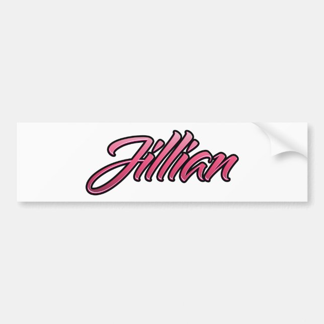 Sticker Aufkleber rose pâle Jillian (Devant)