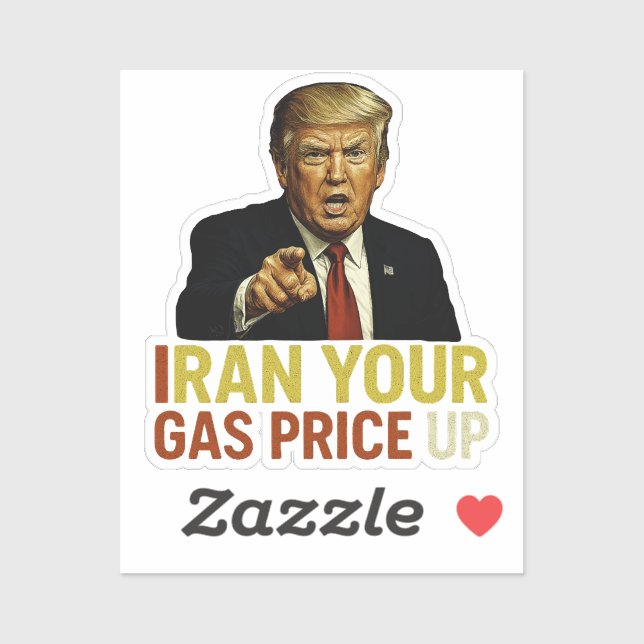 Sticker Augmentez Votre Prix Du Gaz En Iran (Feuille)