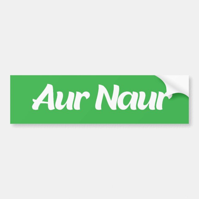 Sticker Aur Naur pour Hydroflask, Drôle pare-chocs (Devant)