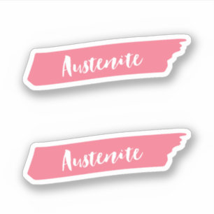 Sticker Austénite rose de brosse