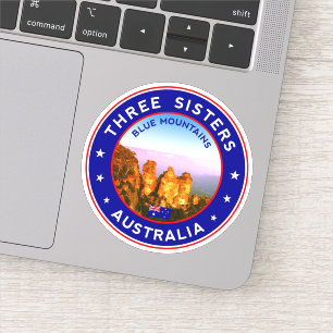 Sticker Australie, Montagnes Bleues, Trois Soeurs