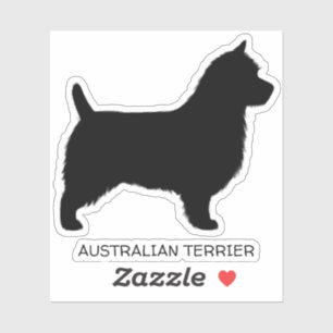 Sticker Australien Terrier Silhouette Aussie Chien Vinyl