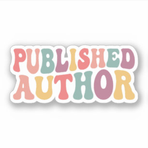 Sticker Auteur publié, Écrivain publié, Nouvel auteur