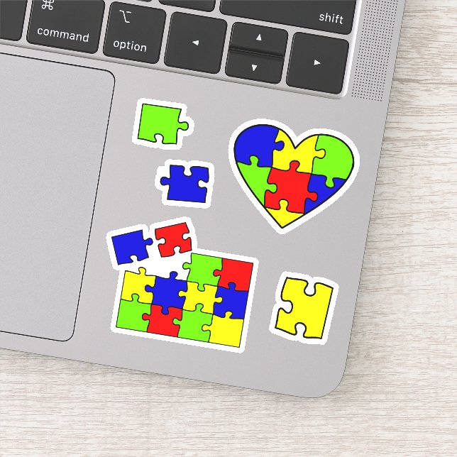 Sticker Autisme Acceptation Puzzle Sensibilisation sur l'a (Détail)