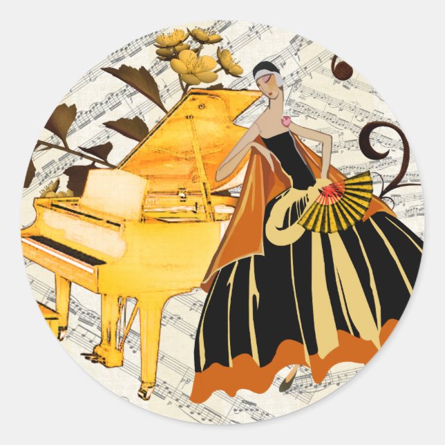 sticker autocollant Music (Devant)