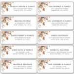 Sticker Automne Feuilles Rustic Country Adresse de l'invit<br><div class="desc">Elégant rustique mariage de automne invitation étiquettes de adresse invités avec brun,  rouge,  orange,  vert eucalyptus feuilles. Veuillez me contacter pour toute aide sur la personnalisation ou si vous avez besoin d'un autre produit avec ce design.</div>