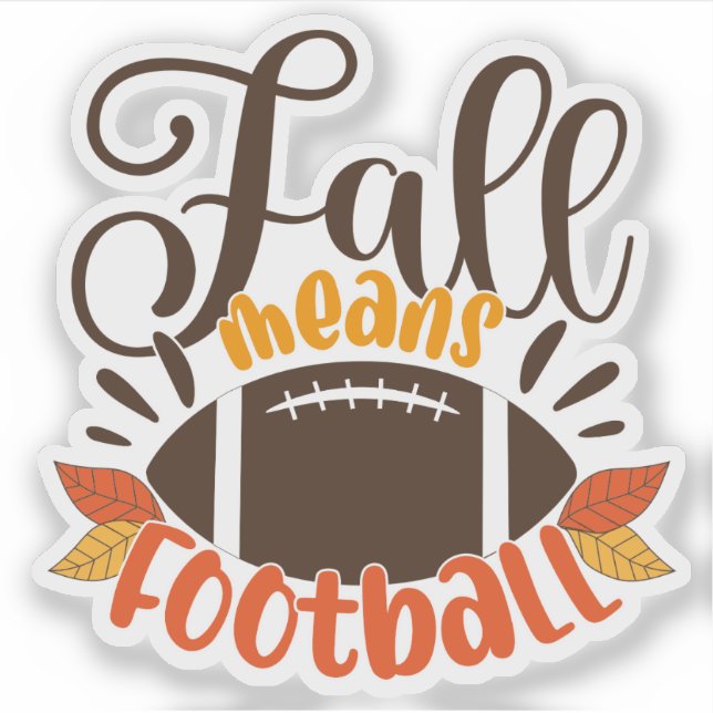 Sticker Automne signifie football (Devant)