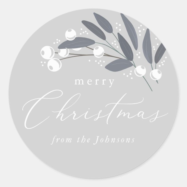 Sticker aux baies de Noël (Devant)