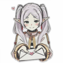 Sticker aux lettres d'amour | Sousou no Frieren