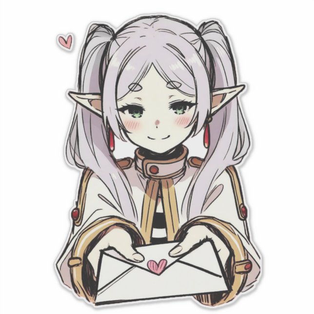 Sticker aux lettres d'amour | Sousou no Frieren (Devant)