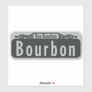 Sticker aux signes Bourbon Street (Rue Bourbon)