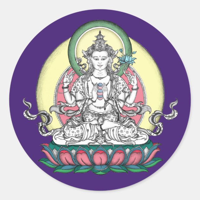 STICKER Avalokiteshvara / Chenrezig (Devant)