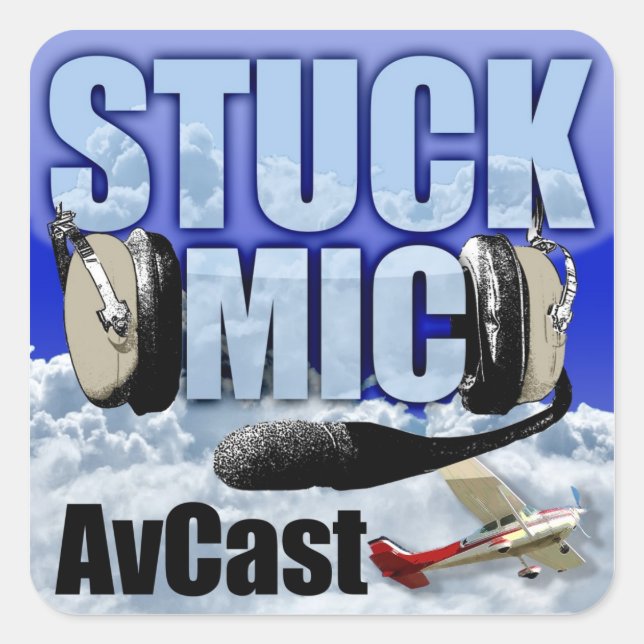 Sticker AvCast Mic Stuck (Devant)