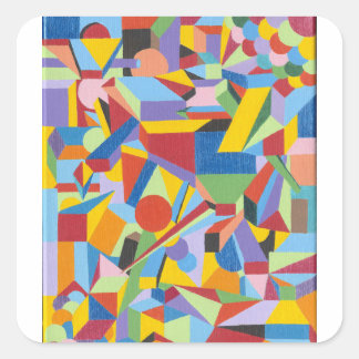 Sticker avec dessin de peinture d'art original