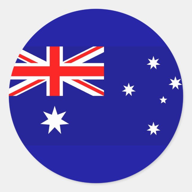 Sticker avec Drapeau d'Australie (Devant)