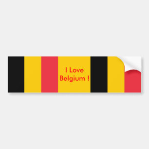 Sticker avec Drapeau de Belgique