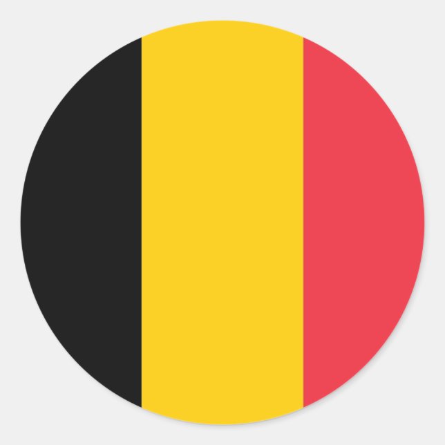 Sticker avec Drapeau de Belgique (Devant)