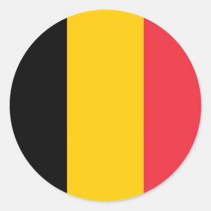 Sticker avec Drapeau de Belgique
