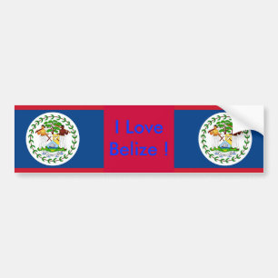 Sticker avec Drapeau de Belize