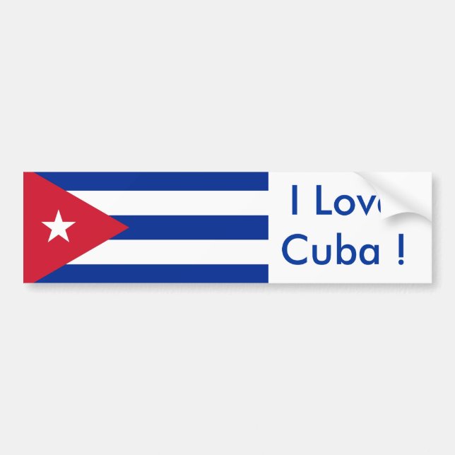 Sticker avec drapeau de Cuba (Devant)