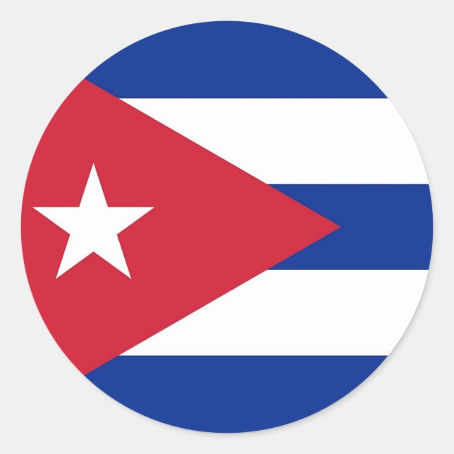 Sticker avec drapeau de Cuba (Devant)