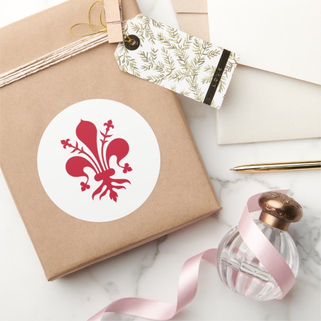 Sticker avec Drapeau de Florence, Italie (Cadeaux)