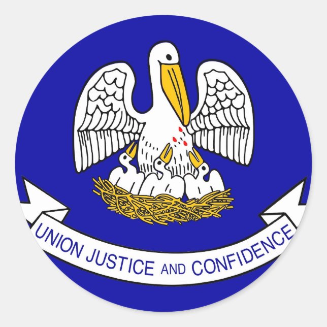 Sticker avec Drapeau de Louisiane (Devant)