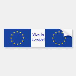 Sticker avec drapeau de l'Union européenne