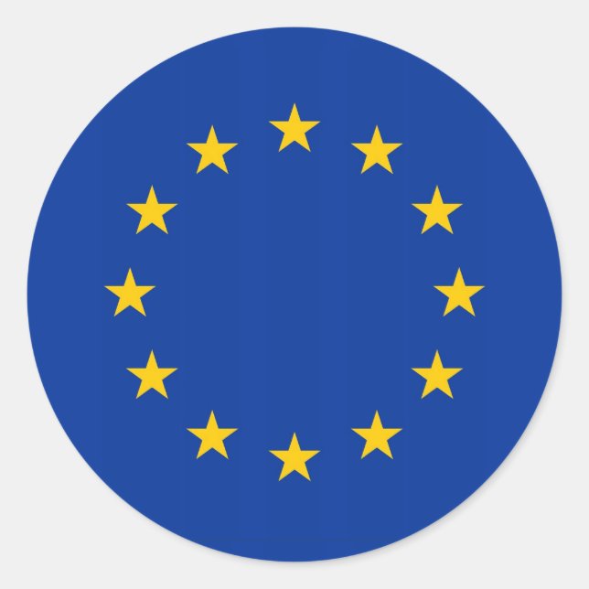 Sticker avec drapeau de l'Union européenne (Devant)