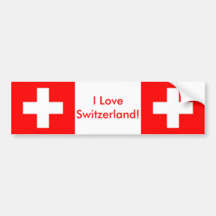 Sticker avec Drapeau de Suisse