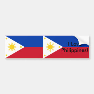 Sticker avec drapeau des Philippines