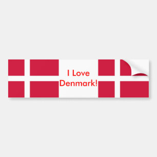 Sticker avec drapeau du Danemark