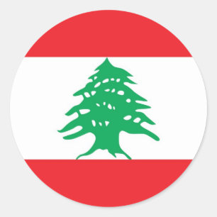 Sticker avec drapeau du Liban