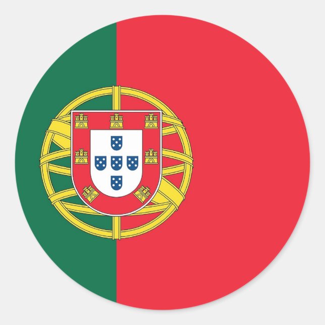 Sticker avec drapeau du Portugal (Devant)