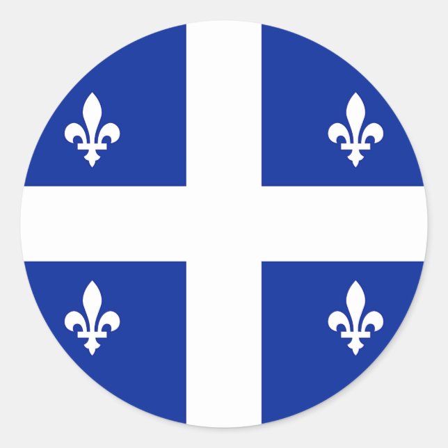 Sticker avec drapeau du Québec, Canada (Devant)
