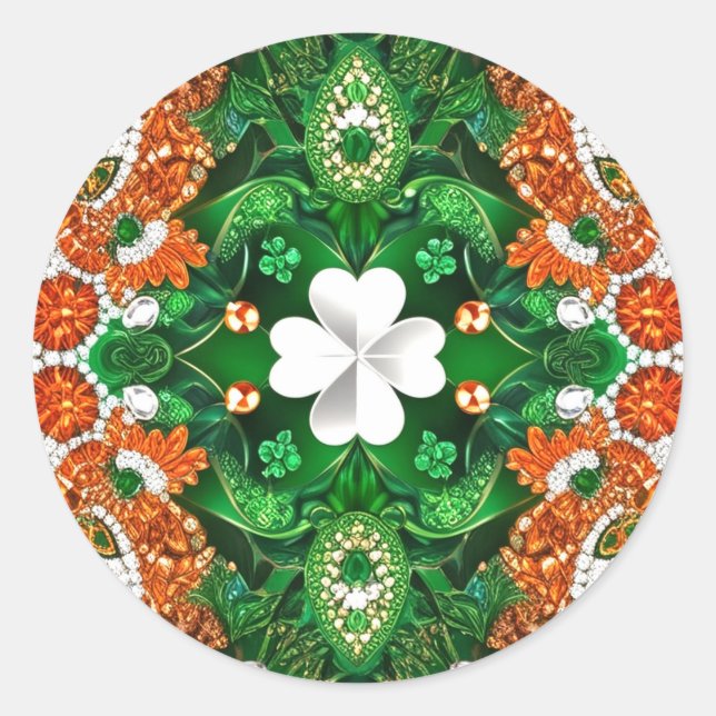 Sticker avec Irlande Colors Design (Devant)