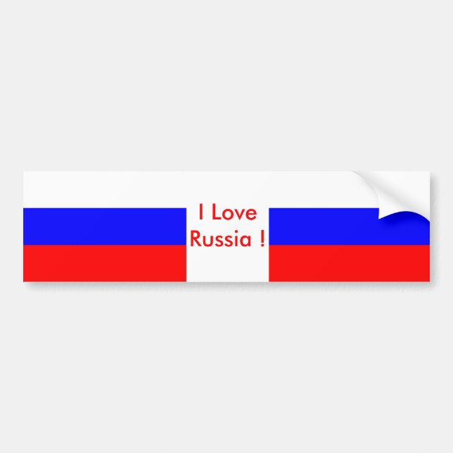 Sticker avec le drapeau de la Russie (Devant)