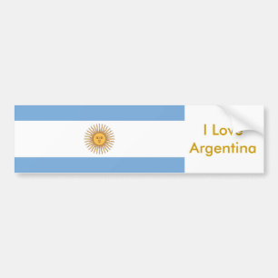 Sticker avec le drapeau de l'Argentine