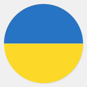 Sticker avec le drapeau de l'Ukraine