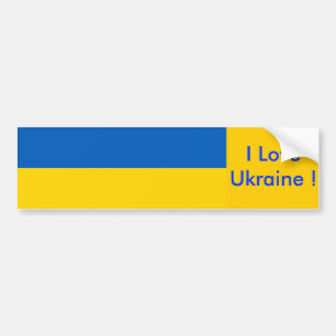 Sticker avec le drapeau de l'Ukraine