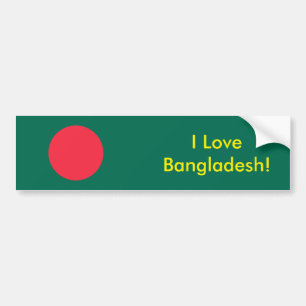 Sticker avec le drapeau du Bangladesh