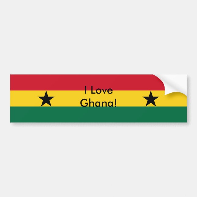 Sticker avec le drapeau du Ghana (Devant)