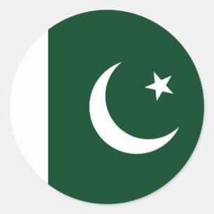 Sticker avec le drapeau du Pakistan