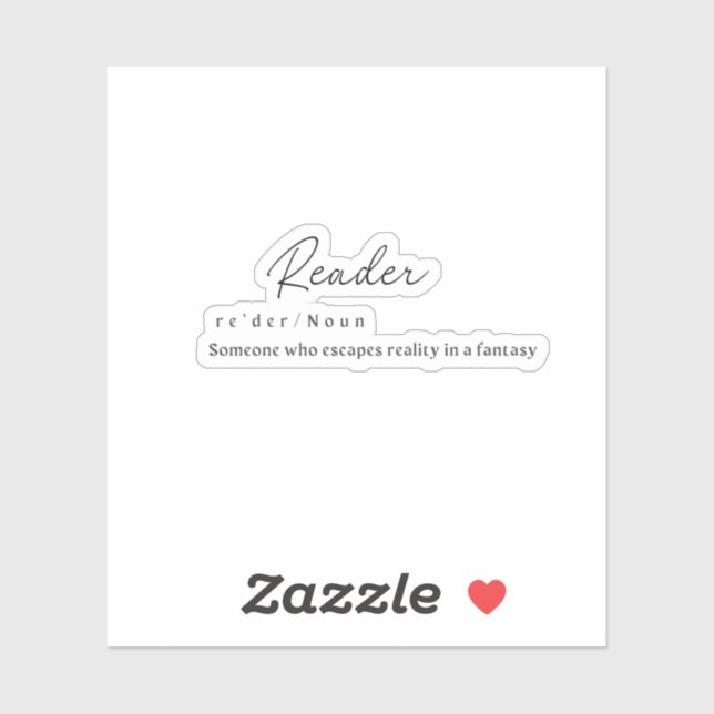 Sticker avec lecteur W/ Définition (Feuille)