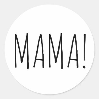 Sticker avec un texte simple pour votre maman